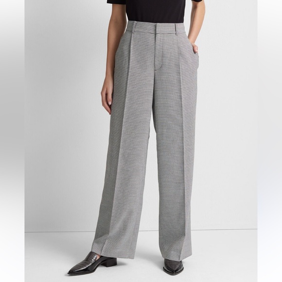 Club Monaco Pants - Club Monaco Microcheck Wide Leg Pants/Trousers - NWT